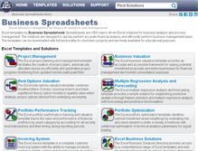 Tablet Screenshot of business-spreadsheets.com